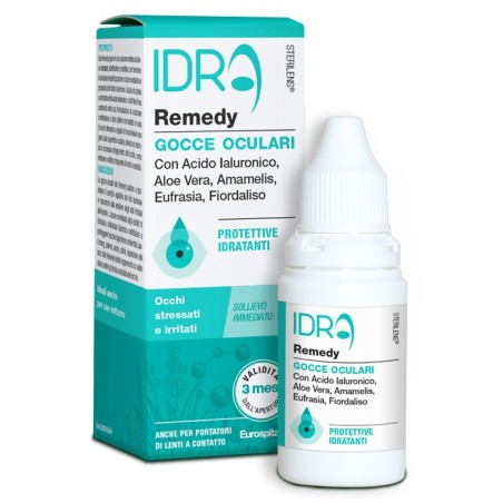Gocce Oculari Protettive Idratanti Sterilens Idra Remedy Con Acido Ialuronico E Aloe Vera 10 Ml
