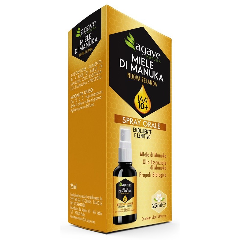 Agave Natura Spray Orale Iaa 10+ 25 Ml Agave Natura Spray Orale Iaa 10+ 25 Ml