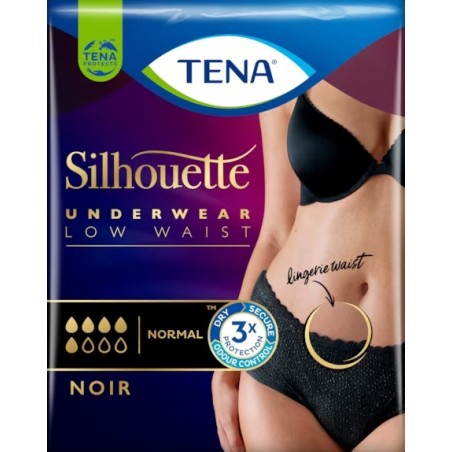 Tena Silhouette Noir L 9 Pezzi