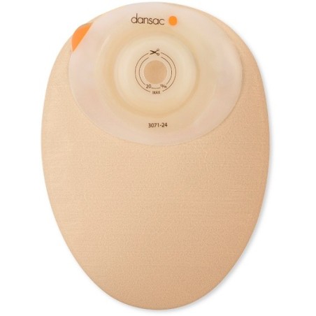 Dansac Novalife Tre 1 Sacca Chiusa Softconvex Maxi Per Colostomia Con Finestra Ritagliabile 15-44mm 590 Ml 10 Pezzi