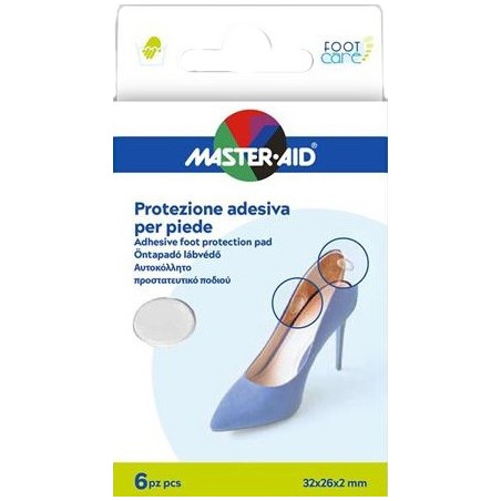 Protezione Adesiva Master-aid Footcare Trasparente Mix 6 Pezzi A5