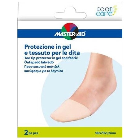 Protezione In Gel E Tessuto Master-aid Footcare Punta Dei Piedi 2 Pezzi C16