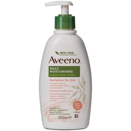 Aveeno Crema Corpo Yogurt Albicocca&miele 300 Ml