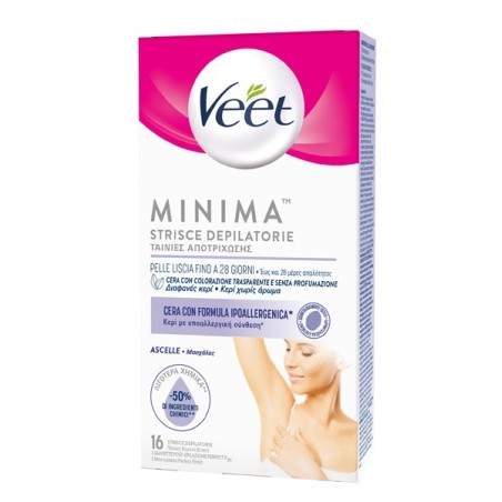 Veet Strisce Ascelle Ipoallergeniche 16 Pezzi