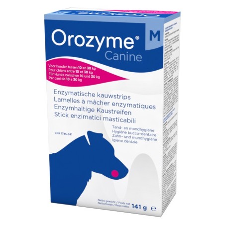 Orozyme Canine Strisce Enzimatiche Masticabili Per Cani Di Taglia Media
