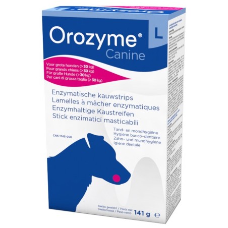 Orozyme Canine Strisce Enzimatiche Masticabili Per Cani Di Taglia Grande