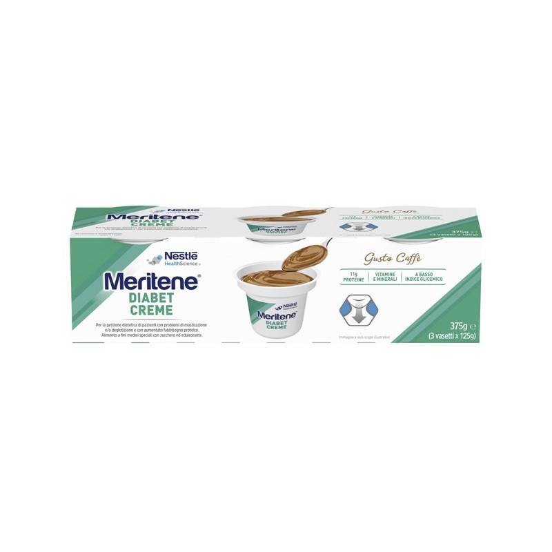 Meritene Diabet Creme Caffe' 3 X 125 G