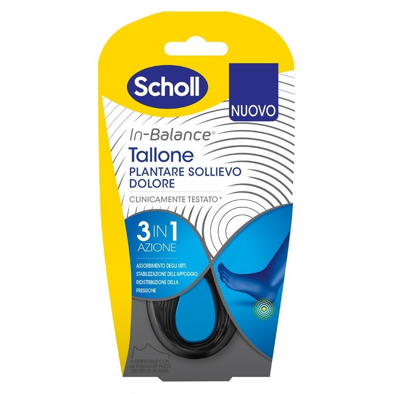 Scholl Plantare Tallone L 2 Pezzi