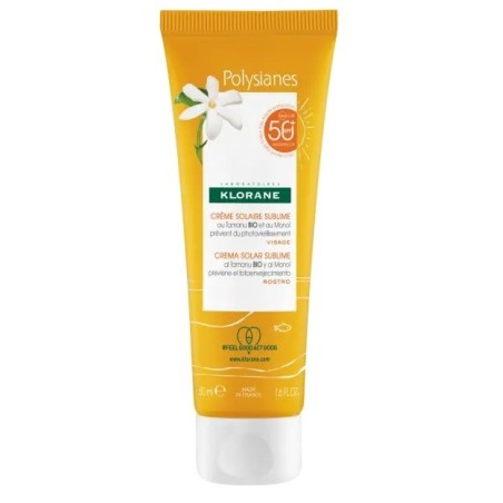 Les Polysianes Crema Viso Tamanu Bio&monoi Spf50+ 50 Ml