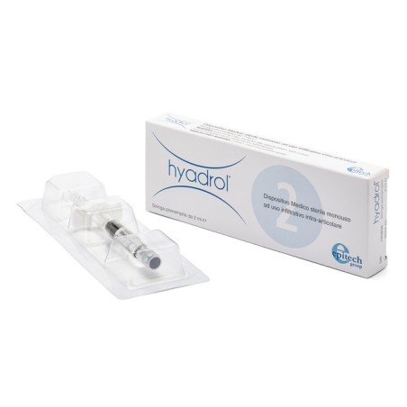 Siringa Intra-articolare Hyadrol Con Acido Ialuronico 1% E Adelmitrol 2% Capacita' 2 Ml