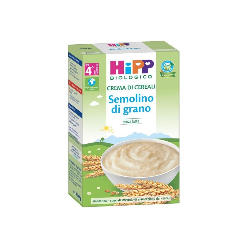 Hipp Bio Crema Cereali Semolino Di Grano 200 G