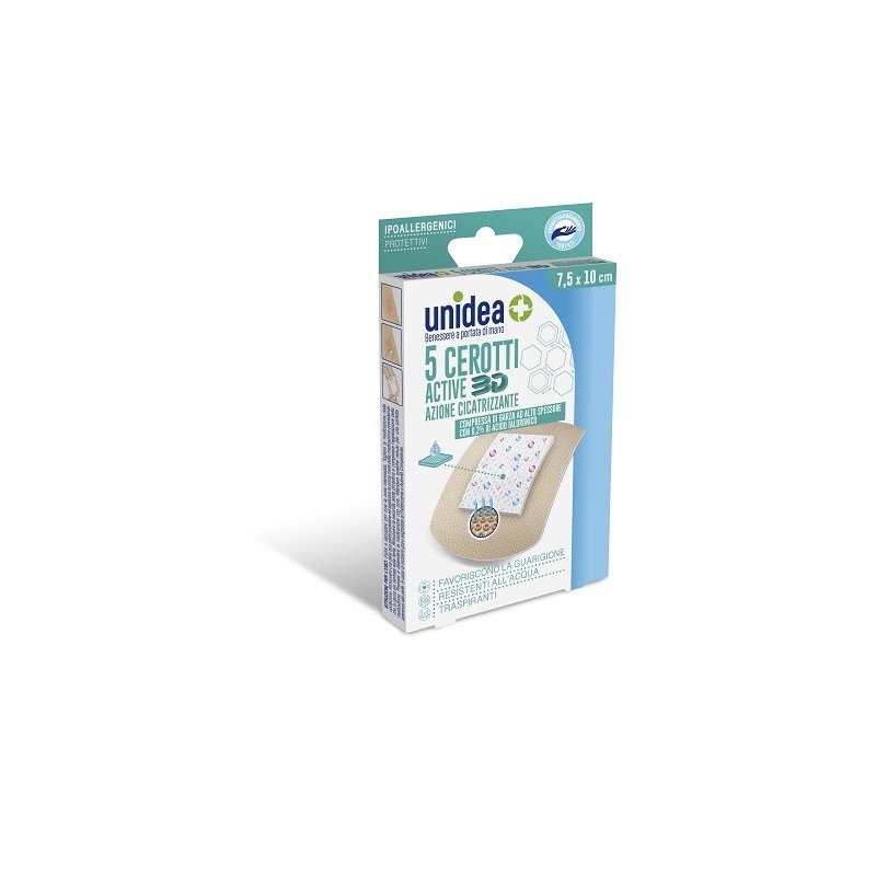 Cerotto Unidea Cicatrizzante 7,5x10 5 Pezzi Cerotto Unidea Cicatrizzante 7,5x10 5 Pezzi