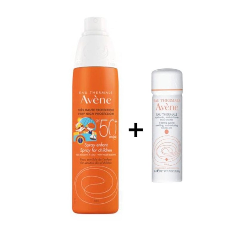 Avene Solare Spray Bambino SPF 50+ 200 ML + Spray Acqua Termale 50 ML