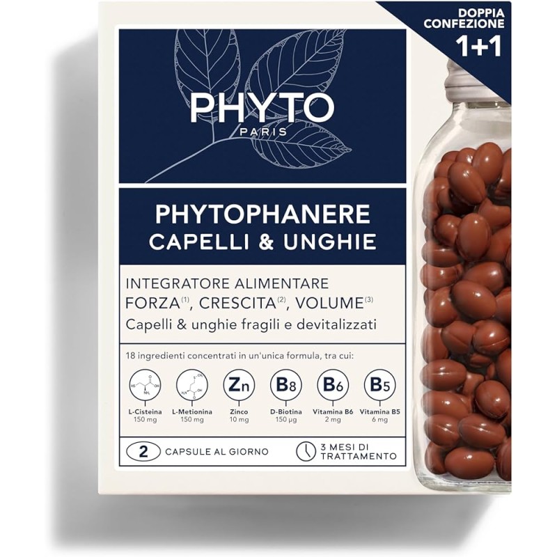Phyto Phytophanere Integratore Rinforzante Capelli E Unghie 180 compresse
