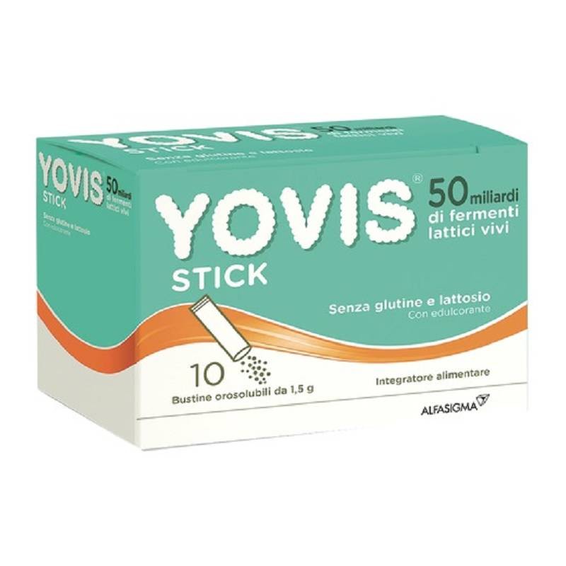 Alfasigma Yovis Stick Fermenti Lattici 50 miliardi 10 Stick