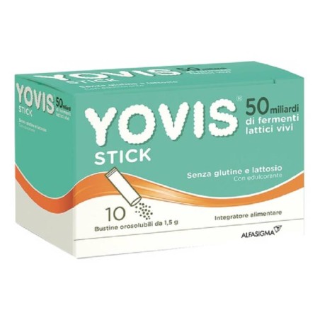 Alfasigma Yovis Stick Fermenti Lattici 50 miliardi 10 Stick