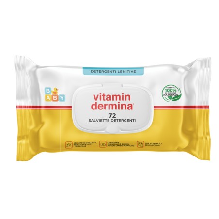 Vitamin Dermina Salviette Detergenti Standard 72 Pezzi