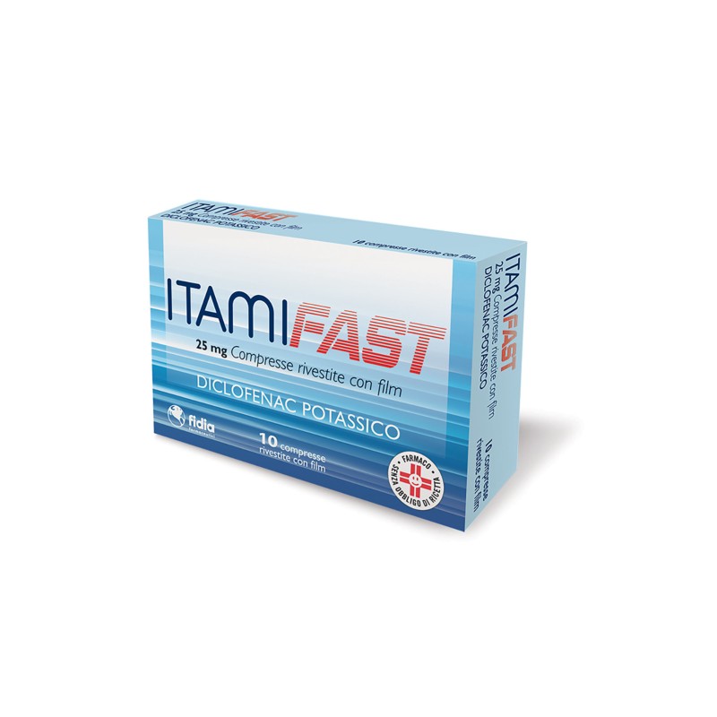 Fidia Itamifast Antinfiammatorio e Antidolorifico 10 Compresse 25 mg