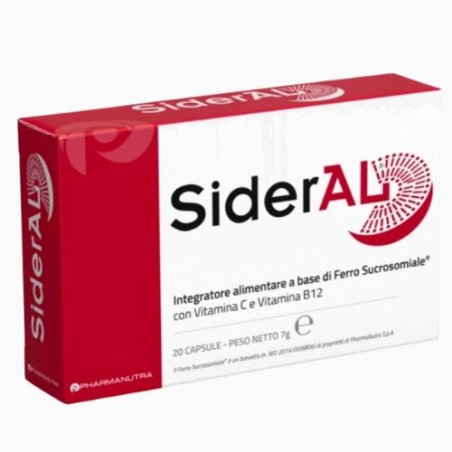 PharmaNutra SiderAl Integratore di Ferro e Vitamine 20 capsule