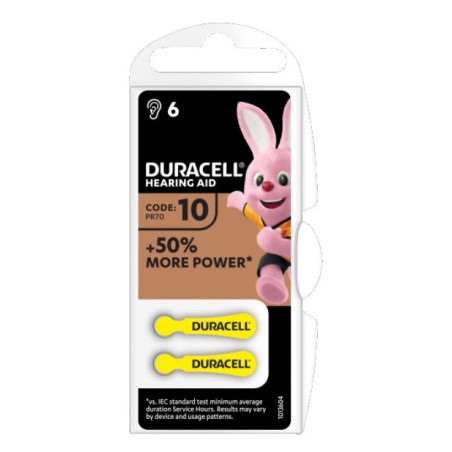 Procter & Gamble Duracell Easy Tab 10 Giallo Batteria Per Apparecchio Acustico