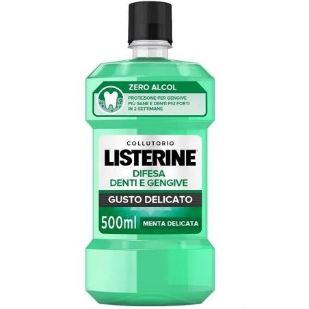 Listerine Difesa Denti E Gengive 500 Ml Collutorio Gusto Delicato
