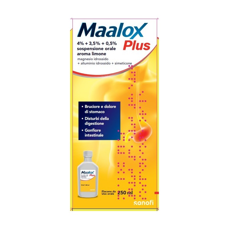Maalox Plus*os Sosp 4+3,5+0,5%