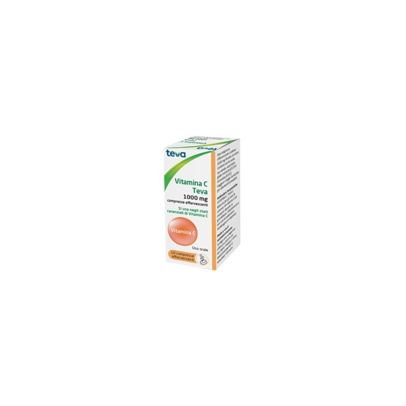 VITAMINA C TEVA*10CPR EFF 1G