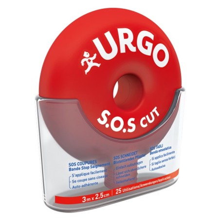 Benda Urgo Sos Cut Beda per Tagli Superficiali 3x2,5cm
