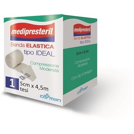 Benda Elastica Medipresteril Ideal Compressione Moderata M4,5x5cm Tesi