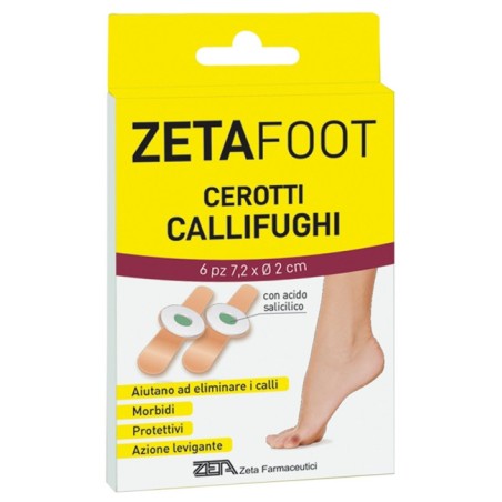 Zetafoot Cerotto Callifugo Dischetto Centrale Con Astuccio 6 Pezzi