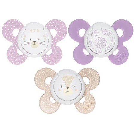 Chicco Succhietto Comfort Girl In Silicone 6-16 Mesi 2 Pezzi