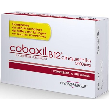 Cobaxil B12 5000mcg 5 Compresse Sublinguali