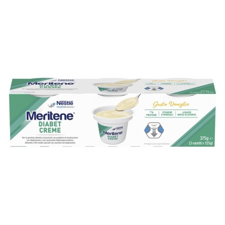 Meritene Diabet Creme Vaniglia 3 X 125 G
