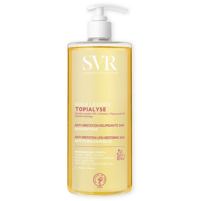 SVR Topialyse Huile Lavante detergente relipidante per pelle secca e sensibile 1000 ml