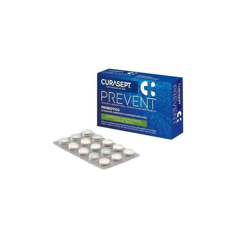 Curasept Prevent Probiotico 14 Compresse Masticabili