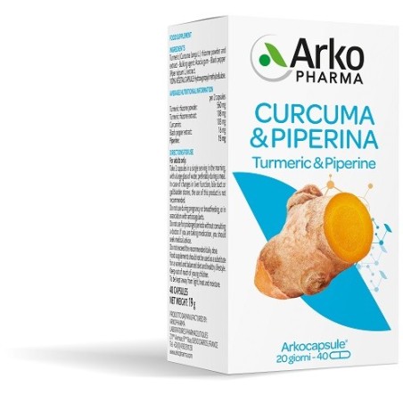Arkocps Curcuma + Piperina 40 Capsule