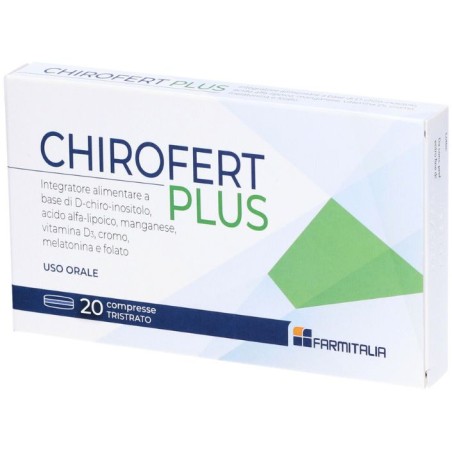 Farmitalia Srl Chirofert Plus Integratore per la Fertilità 20 Compresse Tristrato