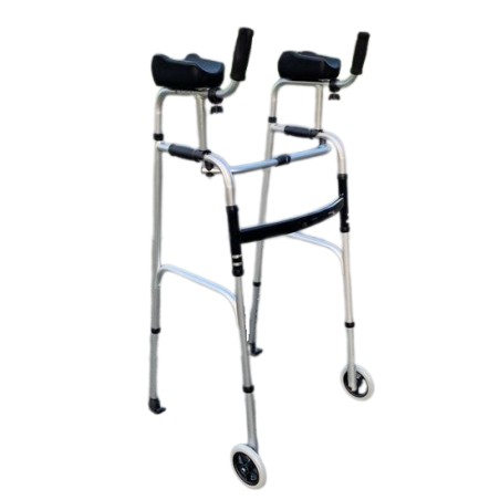Ausilium Deambulatore Antibrachiale Pieghevole Con Braccioli Estraibili