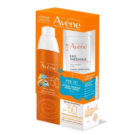 Avene Solare Spray Bambino SPF 50+ 200 ML + Spray Acqua Termale 50 ML