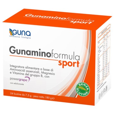 Gunamino Formula Sport 42 Bustine x 315 g Integratore Sportivi