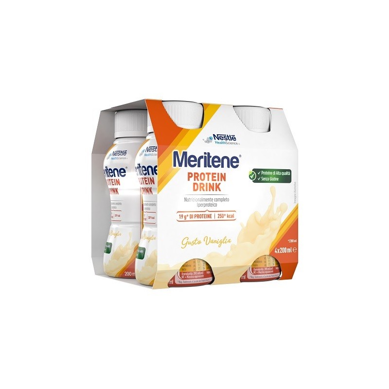Meritene Drink Vaniglia 4 Pezzi Da 200ml