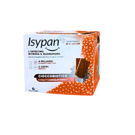 Isypan Cioccobiotico fondente 8 pezzi