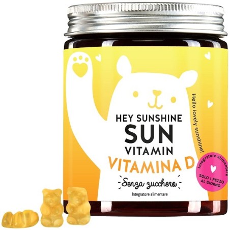 Bears With Benefits Hey Sunshine Sun Vitamins d3 Sugarfree 45 Caramelle Gommose