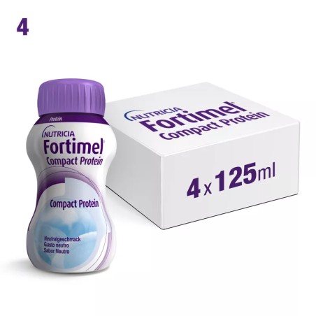 Nutricia Fortimel Compact Protein Gusto Neutro 4 Bottiglie Da 125 Ml