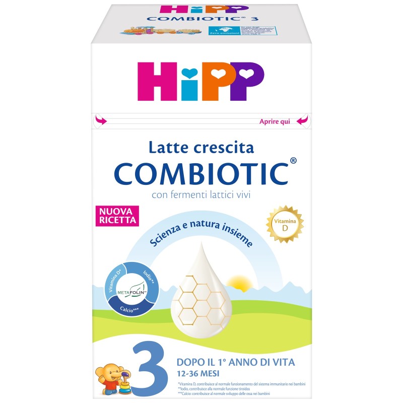 Hipp Biologico Combiotic 3 Latte Crescita in Polvere 600g Hipp Biologico Combiotic 3 Latte Crescita in Polvere 600g