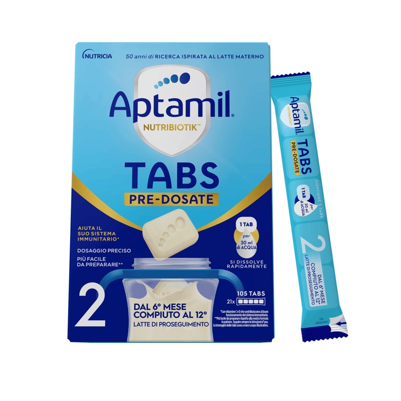 Aptamil Nutribiotik Latte di Proseguimento Tabs Pre-Dosate 21 Bustine Aptamil Nutribiotik Latte di Proseguimento Tabs Pre-Dosate 21 Bustine