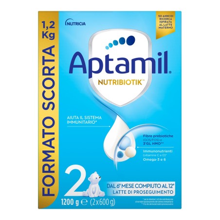 Aptamil 2 Nutribiotik Latte Polvere di Proseguimento 1200g