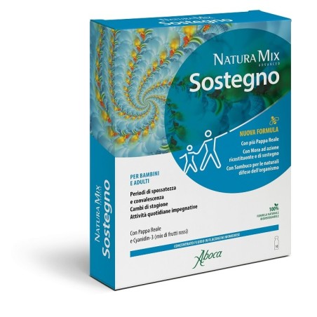 Aboca Natura Mix Advanced Sostegno con Vitamina C 10 Flaconcini