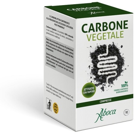 Aboca Carbone Vegetale contro il gas intestinale 90 compresse