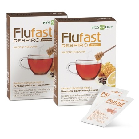 Apix Propoli Flufast Respiro Arancia 9 Buste Biosline